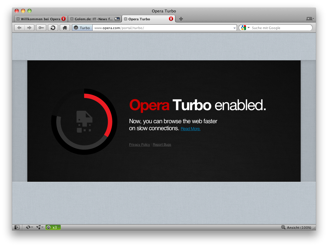 Opera Turbo mit höherer Bildqualität